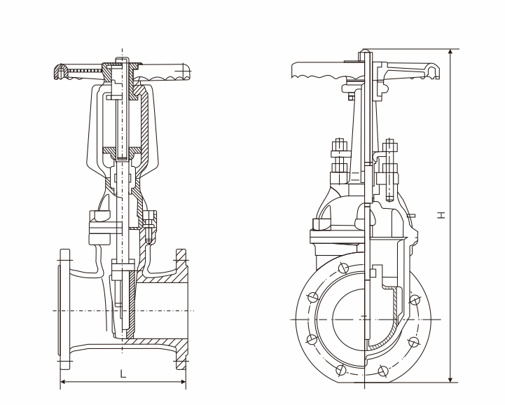 明杆彈（dàn）性座封閘閥(圖1)